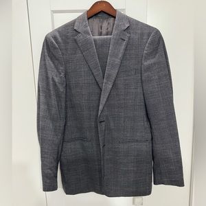 2 piece heathergray Calvin Klein suit